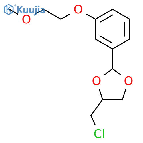 1,3-Dioxolane, 4-(chloromethyl)-2-[3-(2-methoxyethoxy)phenyl]- structure