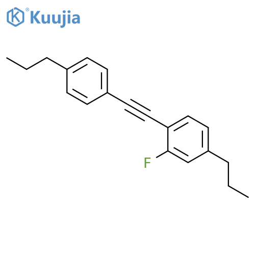 Benzene, 2-fluoro-4-propyl-1-[(4-propylphenyl)ethynyl]- structure