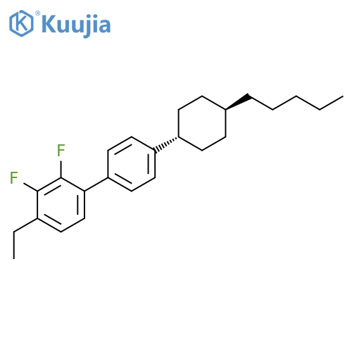 1,1'-Biphenyl, 4-ethyl-2,3-difluoro-4'-(trans-4-pentylcyclohexyl)- structure