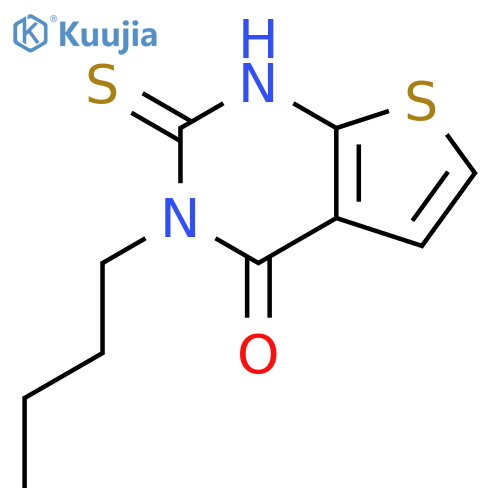 THIENO[2,3-D]PYRIMIDIN-4(1H)-ONE, 3-BUTYL-2,3-DIHYDRO-2-THIOXO- structure