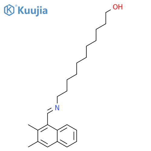 1-Undecanol, 11-[[(dimethylnaphthalenyl)methylene]amino]- structure
