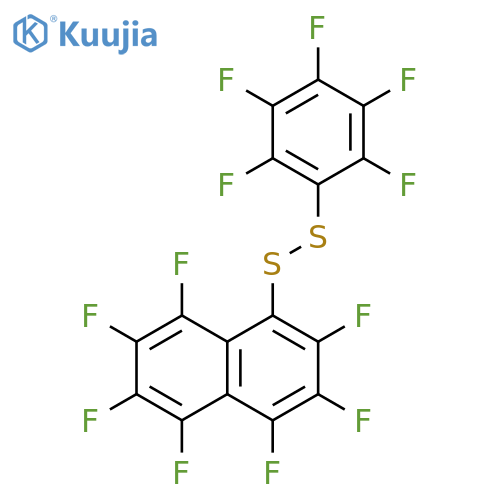 Disulfide, heptafluoronaphthalenyl pentafluorophenyl structure