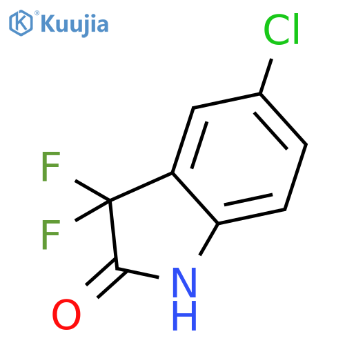 2H-Indol-2-one, 5-chloro-3,3-difluoro-1,3-dihydro- structure