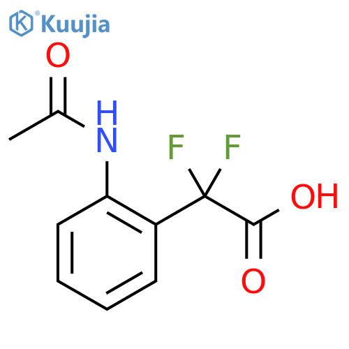 2-(2-acetamidophenyl)-2,2-difluoroacetic acid structure