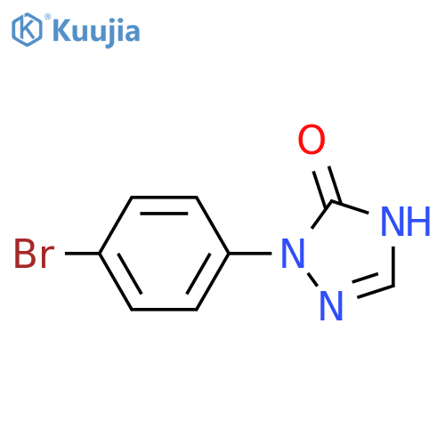 1-(4-bromophenyl)-4,5-dihydro-1H-1,2,4-triazol-5-one structure
