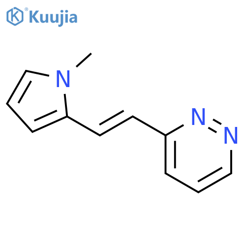 PYRIDAZINE, 3-[2-(1-METHYL-1H-PYRROL-2-YL)ETHENYL]- structure