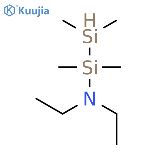 Disilanamine, N,N-diethyl-1,1,2,2-tetramethyl- structure