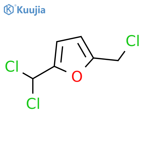 Furan, 2-(chloromethyl)-5-(dichloromethyl)- structure