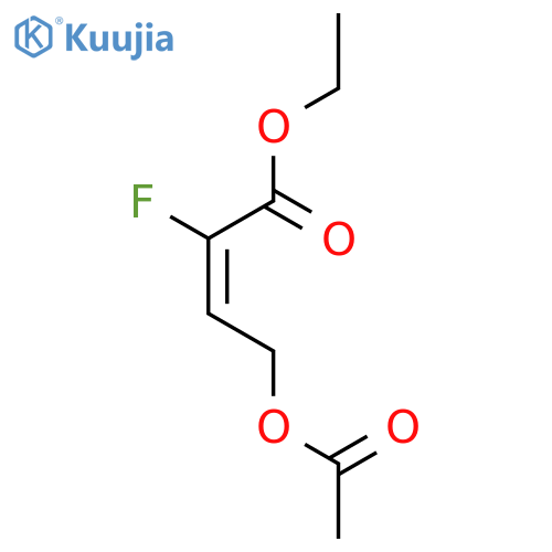 2-BUTENOIC ACID, 4-(ACETYLOXY)-2-FLUORO-, ETHYL ESTER, (2E)- structure