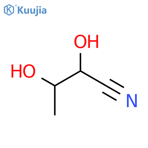 Butanenitrile, 2,3-dihydroxy-, (2R,3S)-rel- structure