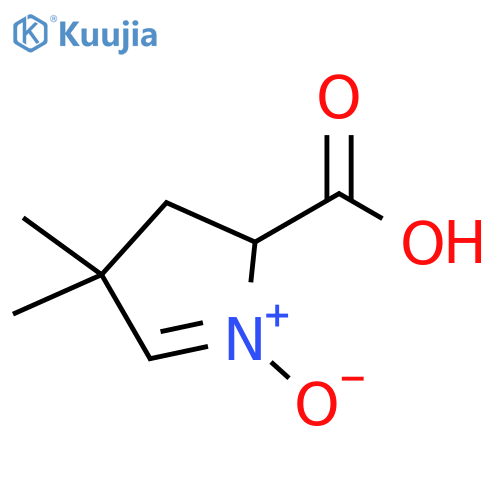 2H-Pyrrole-2-carboxylicacid, 3,4-dihydro-4,4-dimethyl-, 1-oxide structure