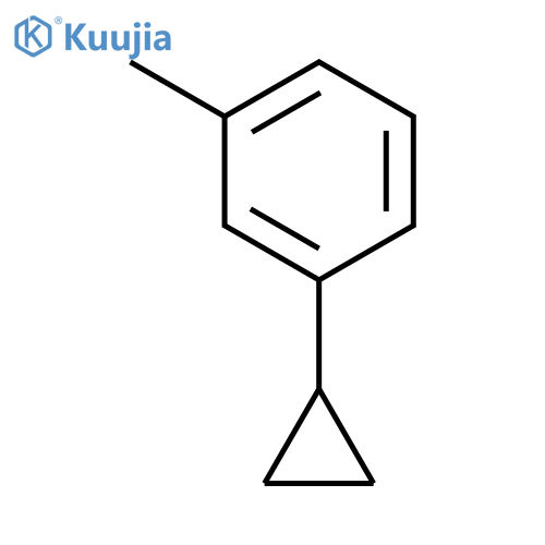 benzene, 1-cyclopropyl-3-methyl- structure