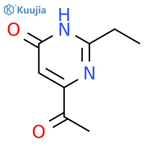 4(3H)-Pyrimidinone,6-acetyl-2-ethyl- structure