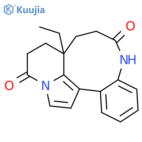 Indolizino[8,1-ef][1]benzazonine-6,11-dione, 8a-ethyl-5,7,8,8a,9,10-hexahydro-, (8aS)- structure