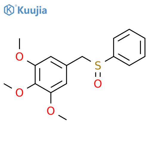 BENZENE, 1,2,3-TRIMETHOXY-5-[(PHENYLSULFINYL)METHYL]- structure