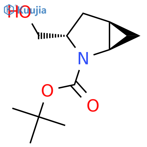tert-butyl (1R,3S,5R)-3-(hydroxymethyl)-2-azabicyclo[3.1.0]hexane-2-carboxylate structure