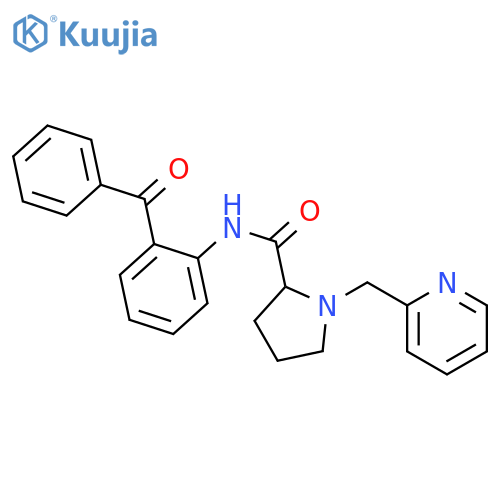 2-Pyrrolidinecarboxamide, N-(2-benzoylphenyl)-1-(2-pyridinylmethyl)-, (2S)- structure