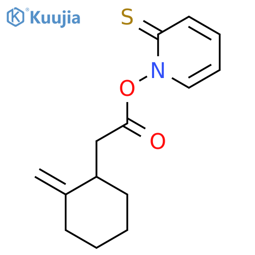 2(1H)-Pyridinethione, 1-[[(2-methylenecyclohexyl)acetyl]oxy]- structure
