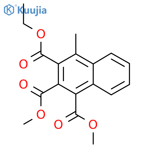 1,2,3-Naphthalenetricarboxylic acid, 4-methyl-, 3-ethyl dimethyl ester structure