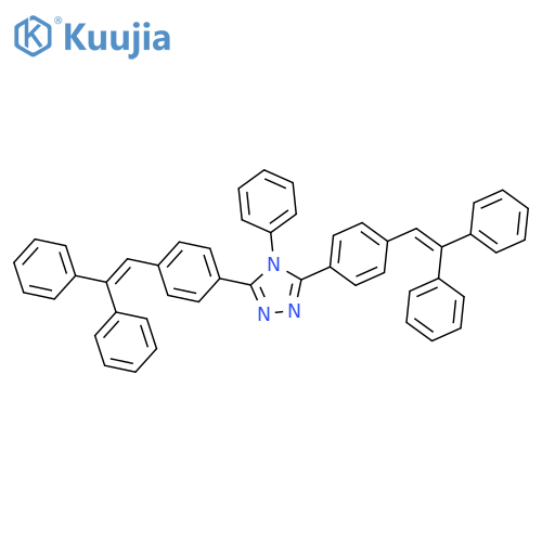 4H-1,2,4-Triazole, 3,5-bis[4-(2,2-diphenylethenyl)phenyl]-4-phenyl- structure