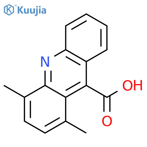 9-Acridinecarboxylic acid, 1,4-dimethyl- structure