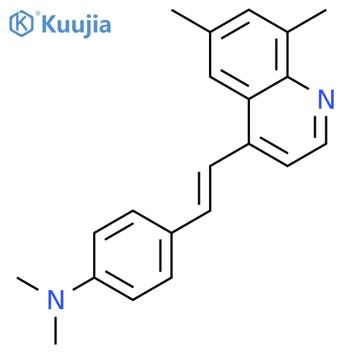 Benzenamine,4-[2-(6,8-dimethyl-4-quinolinyl)ethenyl]-N,N-dimethyl- structure