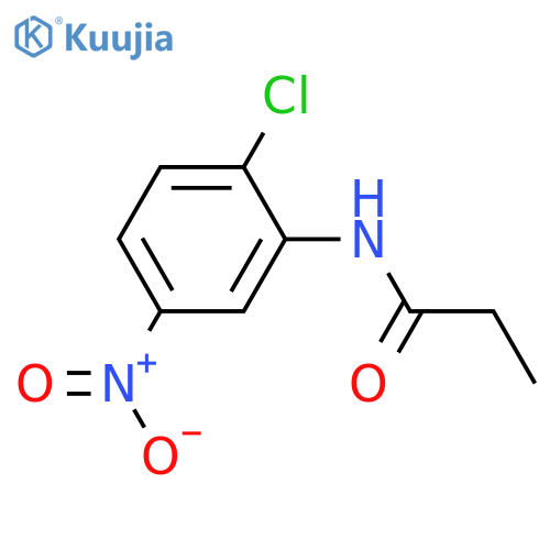 N-(2-chloro-5-nitrophenyl)propanamide structure