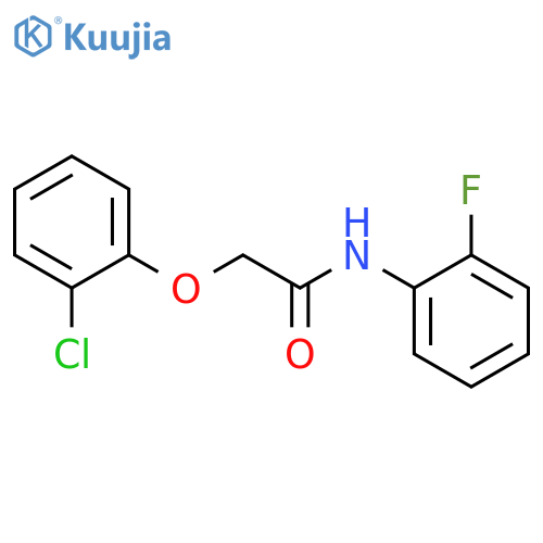 2-(2-chlorophenoxy)-N-(2-fluorophenyl)acetamide structure