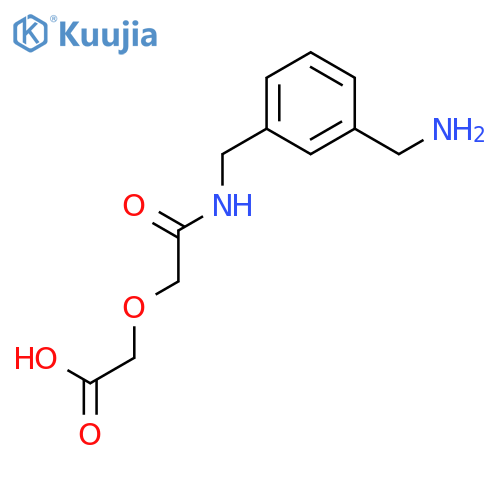 Acetic acid, [2-[[[3-(aminomethyl)phenyl]methyl]amino]-2-oxoethoxy]- structure