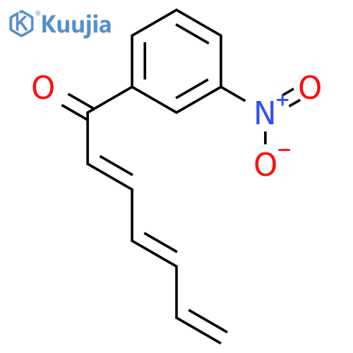 2,4,6-Heptatrien-1-one, 1-(3-nitrophenyl)-, (E,E)- structure