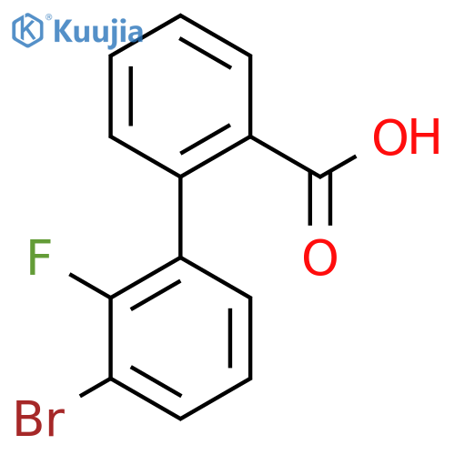 2-(3-bromo-2-fluorophenyl)benzoic acid structure