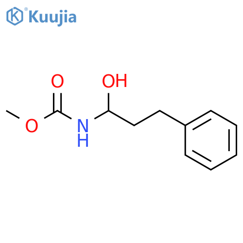 Carbamic acid, (1-hydroxy-3-phenylpropyl)-, methyl ester structure