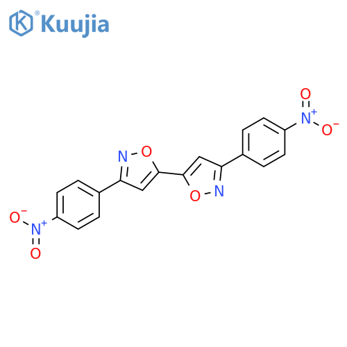 5,5'-Biisoxazole, 3,3'-bis(4-nitrophenyl)- structure