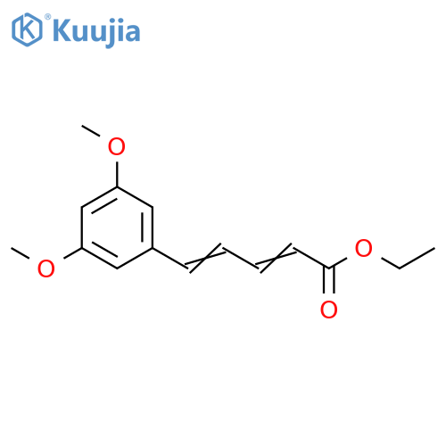 5-\u200b(3,\u200b5-\u200bDimethoxyphenyl)\u200b-2,\u200b4-\u200bpentadienoic Acid Ethyl Ester structure