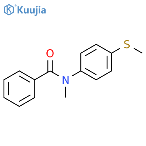 N-Methyl-N-[4-(methylthio)phenyl]benzamide structure