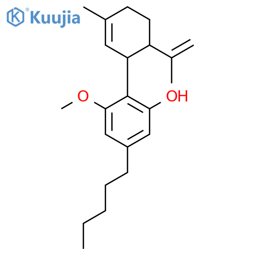 Phenol,3-methoxy-2-[(1R,6R)-3-methyl-6-(1-methylethenyl)-2-cyclohexen-1-yl]-5-pentyl- structure