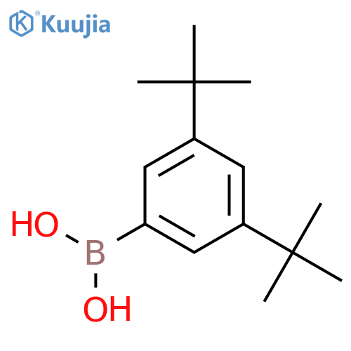 (3,5-Di-tert-butylphenyl)boronic acid structure