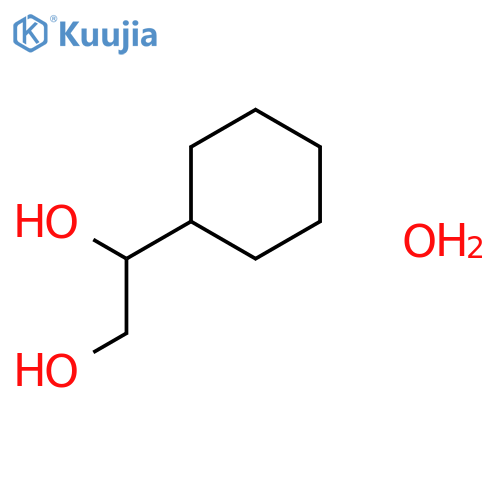1,2-Ethanediol, 1-cyclohexyl-, hydrate structure