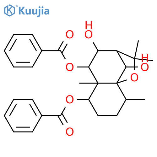1,6,8,9-Tetrahydroxydihydro-β-agarofuran; (1α,6β,8β,9α)-form, 1,9-Dibenzoyl structure
