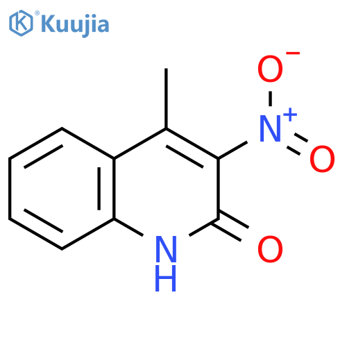 2(1H)-Quinolinone, 4-methyl-3-nitro- structure