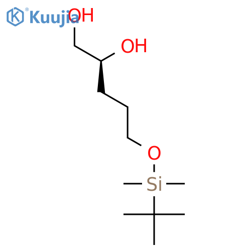1,2-Pentanediol, 5-[[(1,1-dimethylethyl)dimethylsilyl]oxy]-, (S)- structure
