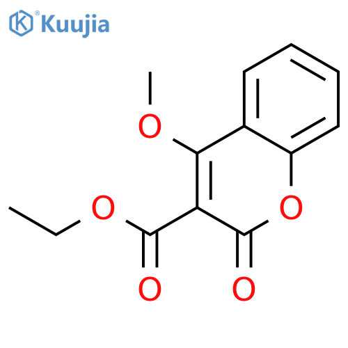 Ethyl 4-methoxy-2-oxo-2H-chromene-3-carboxylate structure