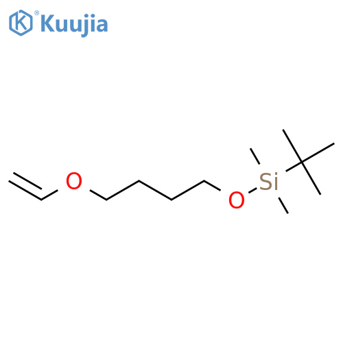 Silane, (1,1-dimethylethyl)[4-(ethenyloxy)butoxy]dimethyl- structure
