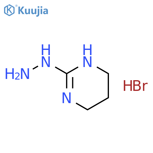 2-hydrazinyl-1,4,5,6-tetrahydropyrimidine hydrobromide structure