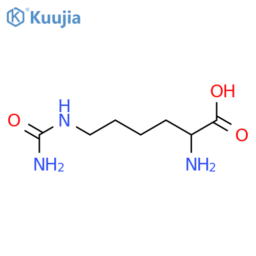 2-Amino-6-ureidohexanoic acid structure