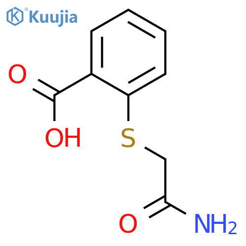 2-(carbamoylmethyl)sulfanylbenzoic Acid structure