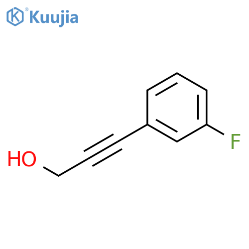3-(3-fluorophenyl)prop-2-yn-1-ol structure