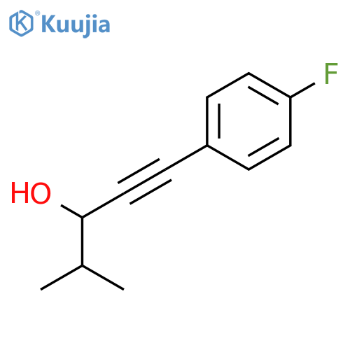 1-Pentyn-3-ol, 1-(4-fluorophenyl)-4-methyl- structure