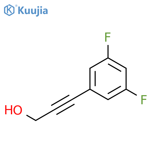 3-(3,5-difluorophenyl)prop-2-yn-1-ol structure