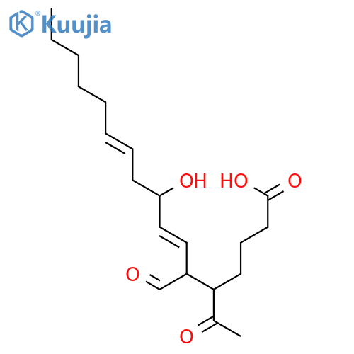 7,11-Heptadecadienoic acid, 5-acetyl-6-formyl-9-hydroxy-, (7E,11Z)- structure
